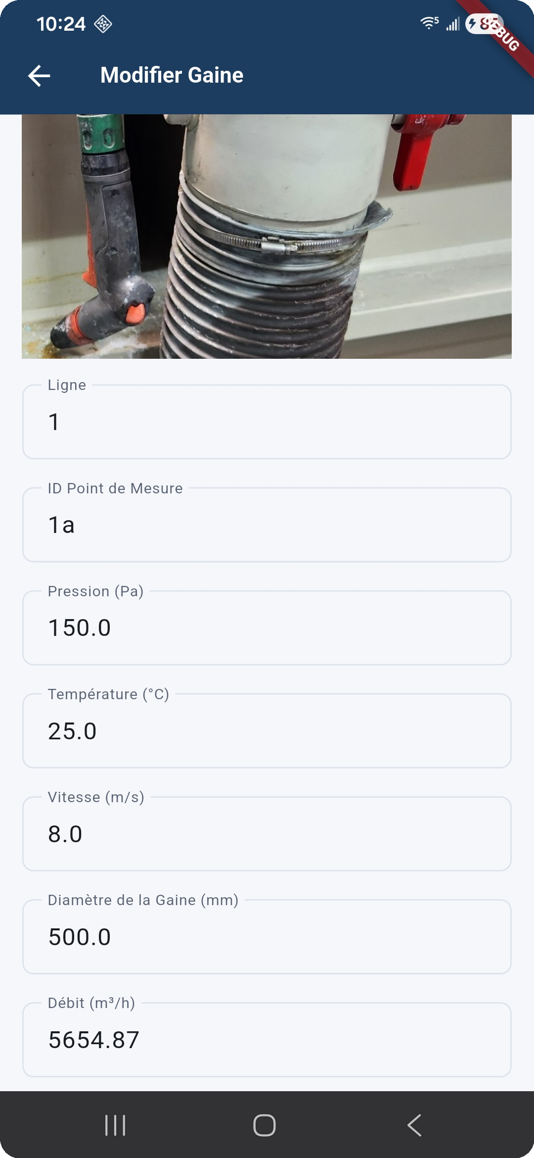 Aér'Audits — saisie point de mesure